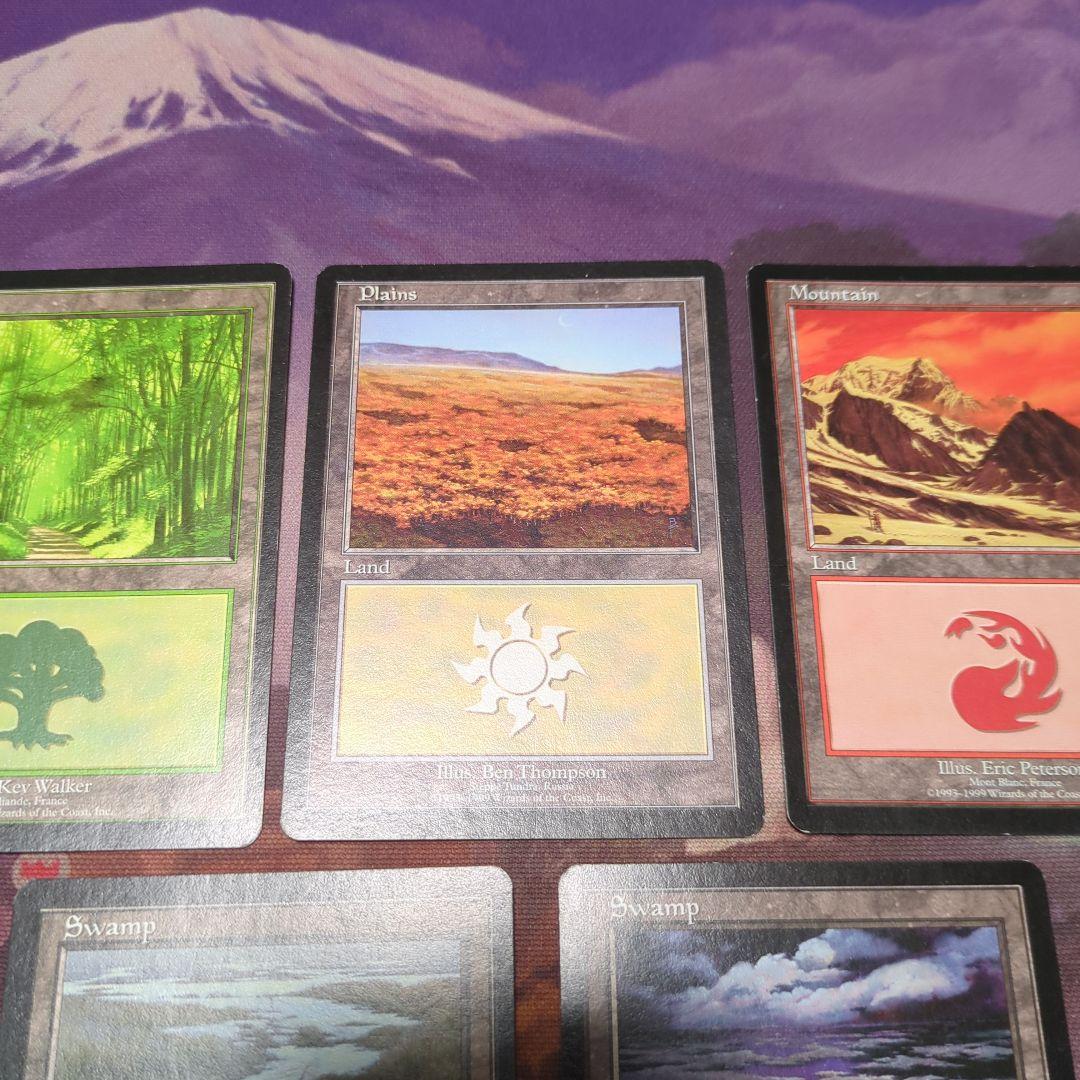 MTG　ユーロランド　平地　森　沼　山　5種セット