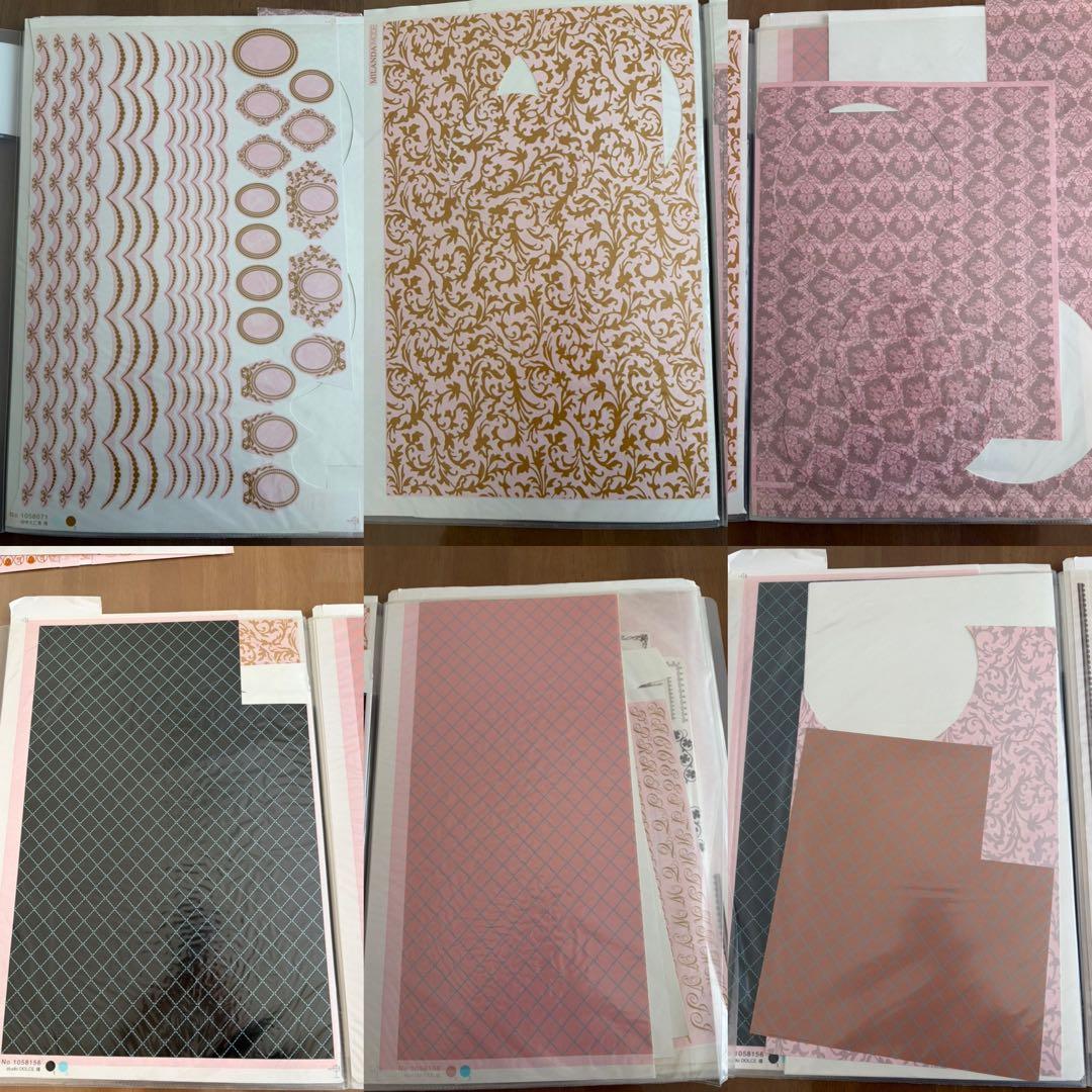 ポーセラーツ転写紙　 まとめ売りファイルセット