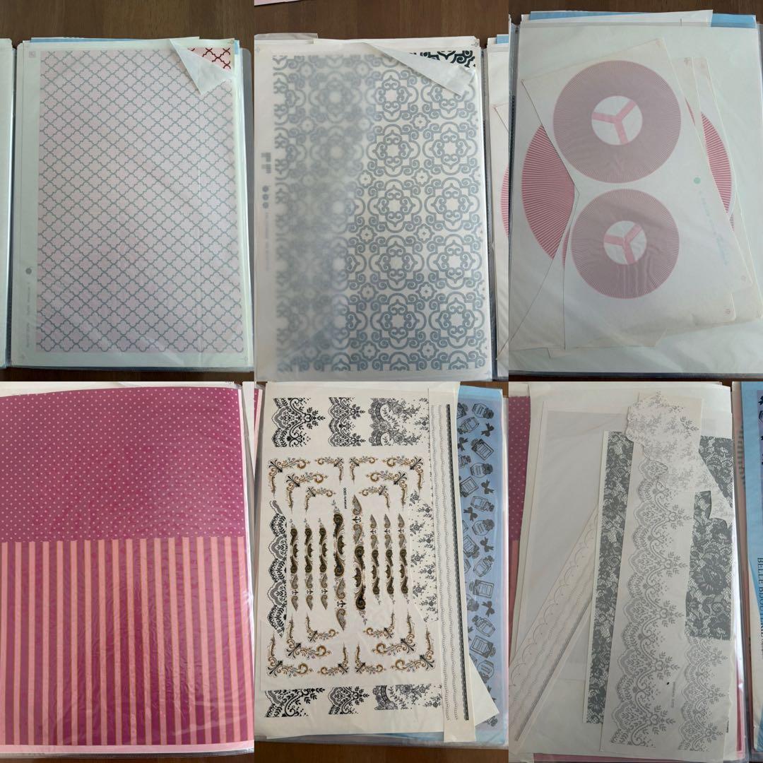 ポーセラーツ転写紙　 まとめ売りファイルセット