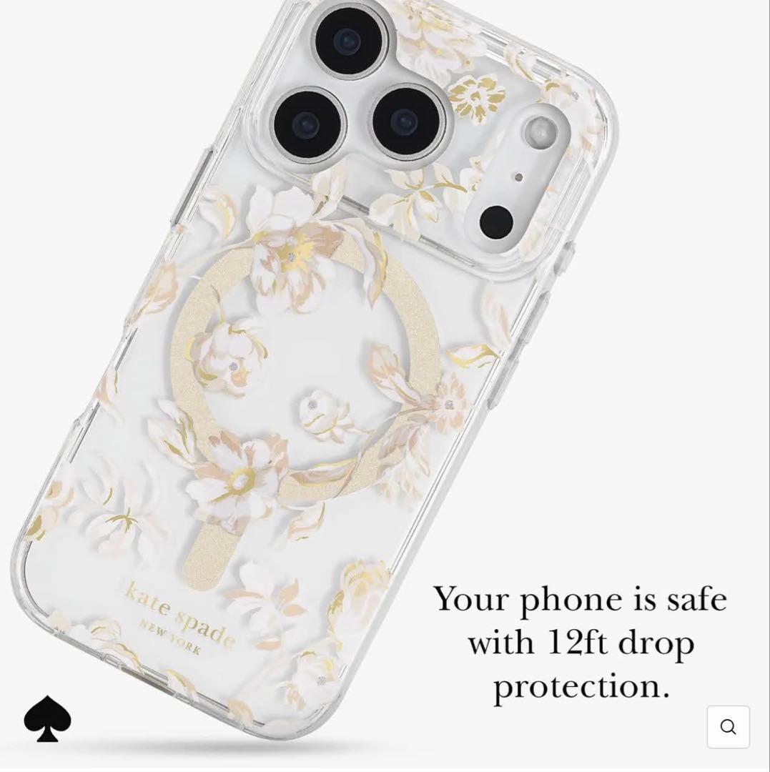 ケイトスペード iPhone17ProMax 花柄 MagSafe