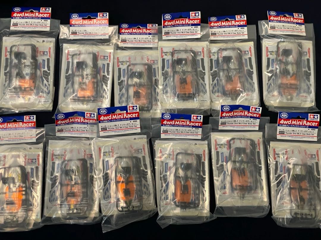 ミニ四駆 タミヤ サンダーショットMk.II クリヤーボディセット 12セット
