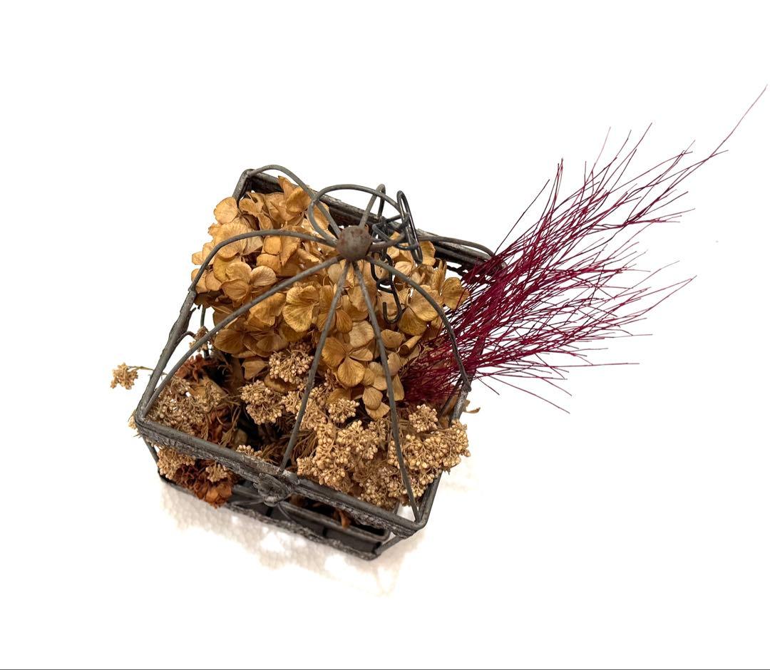 アンティーク★ ハンギングゲージ ドライフラワー ランタン