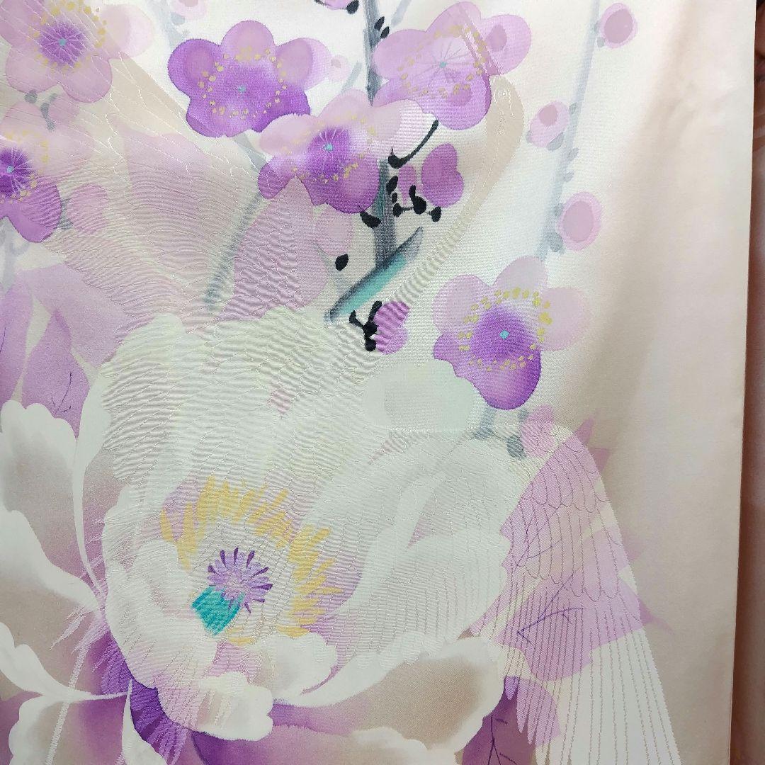 振袖フルセット(10点)・成人式・くすみ・高級手描き・大輪牡丹・胴裏正絹・逸品