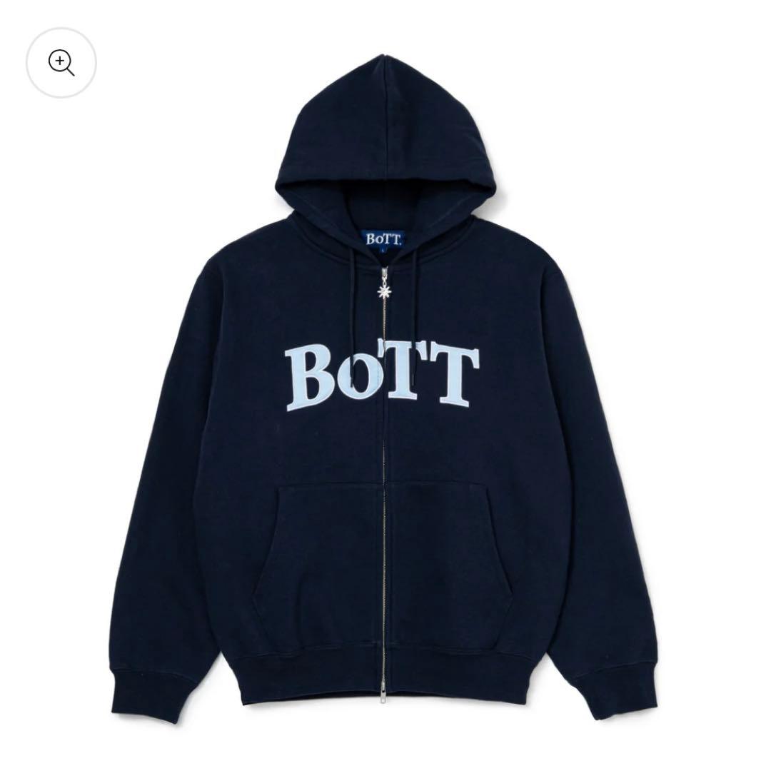 BOTT OG Logo Zip Hoodie Navy Mサイズ
