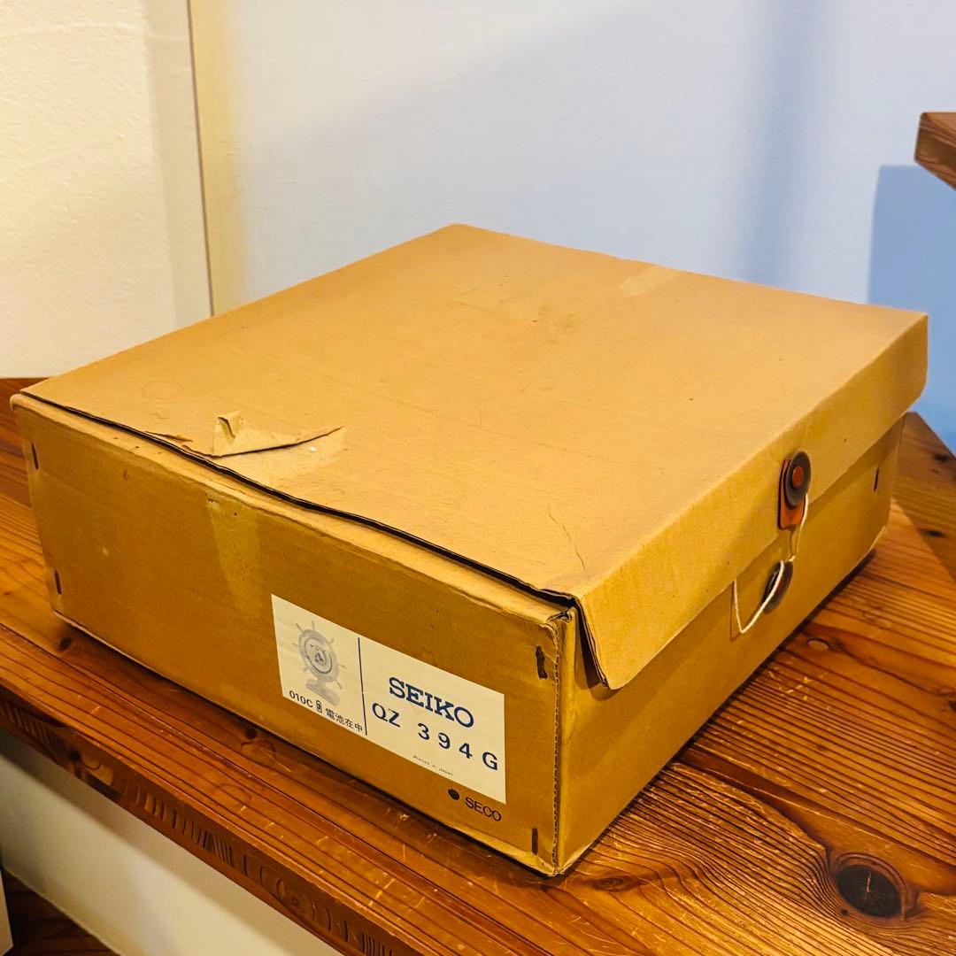 SEIKO クオーツ 世界時計 ゴールド 置時計 動作品 セイコー QZ394G