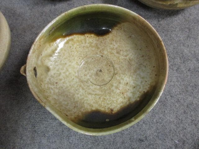 織部焼加藤作助片口4個 [B31678]