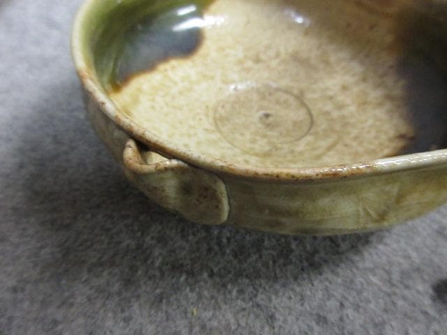 織部焼加藤作助片口4個 [B31678]