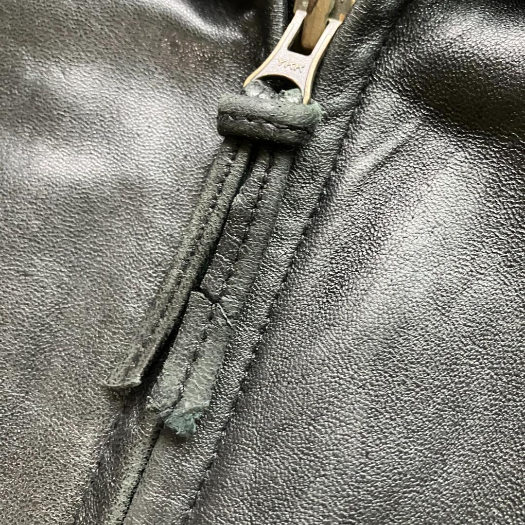 希少品◎バラクータ 90s 羊革 レザージャケット 2XL 黒 ブラック