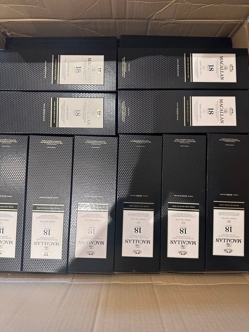 マッカラン 18年 ウイスキー セット83本　空き瓶空き箱トイズキング