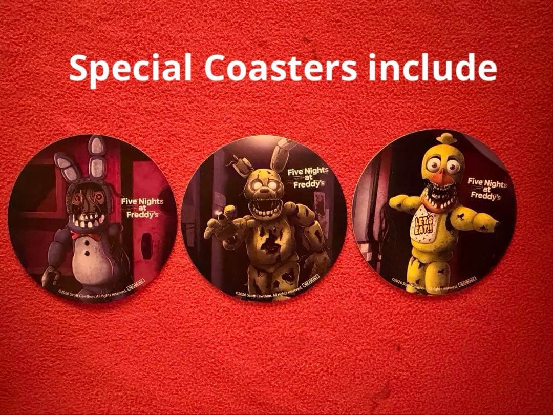 FNAF　コラボカフェ　ピザ　空箱　Pizza Empty Box ＋Bonus