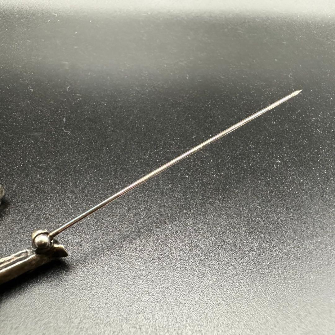 極美品✨　YSL　サンローランパリ　ブローチ　ロゴ　1310