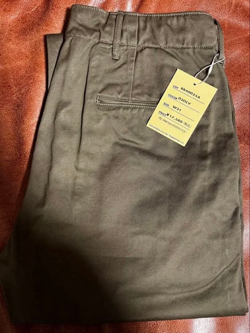 Buzz Rickson's チノパン オリーブ W31L30