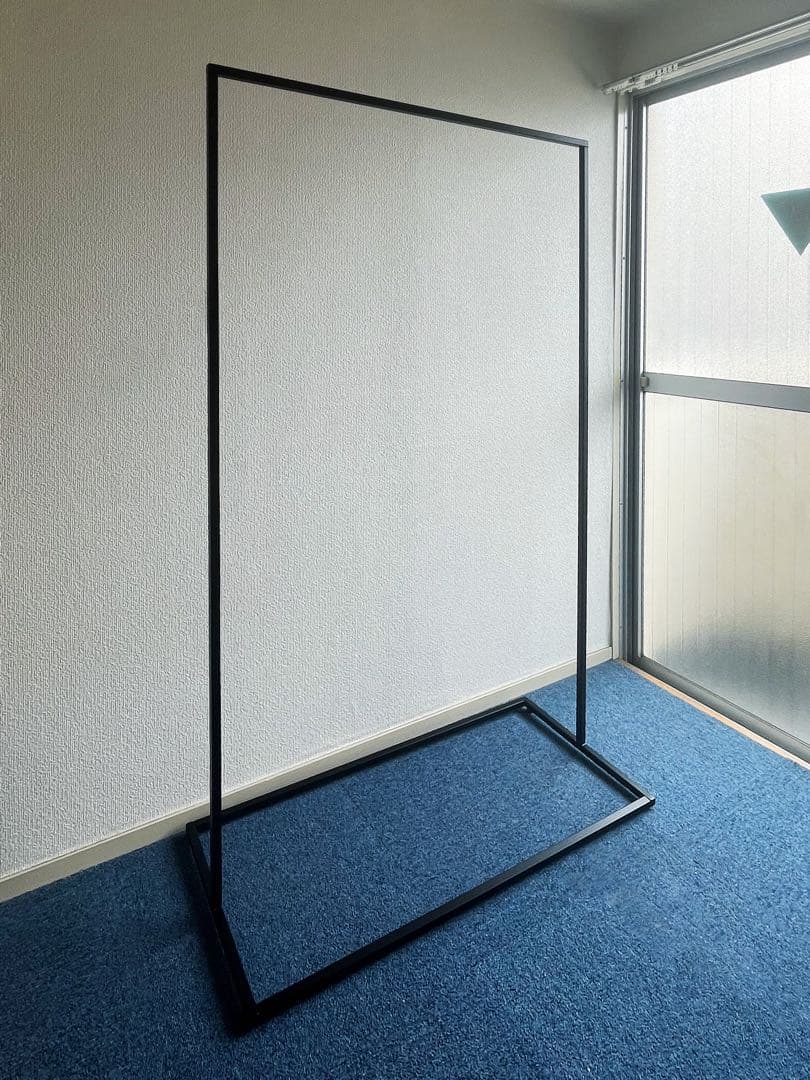 KANADEMONO シンプル アイアン ハンガーラック　W90