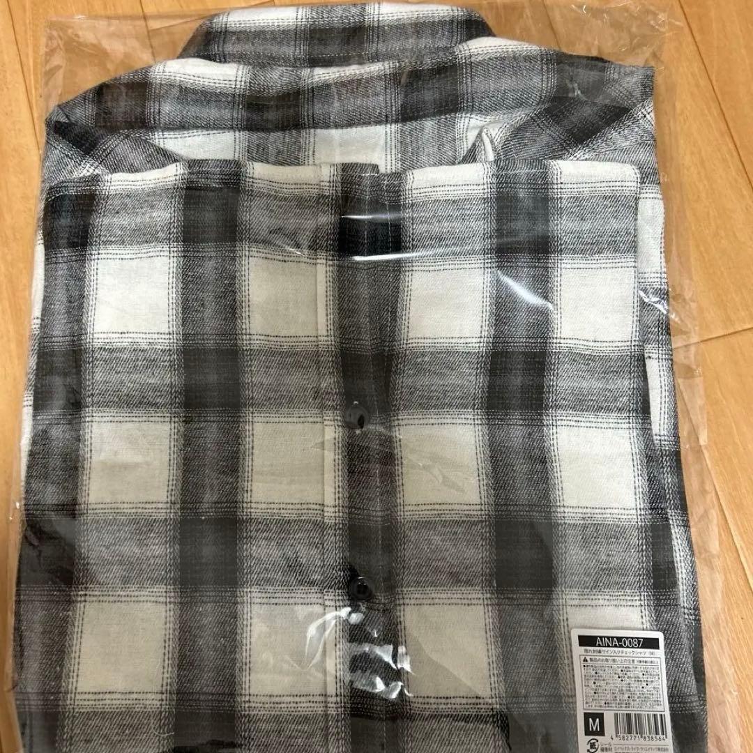 アイナジエンド ワンマンツアーグッズ 隠れ刺繍サイン入りチェックシャツ