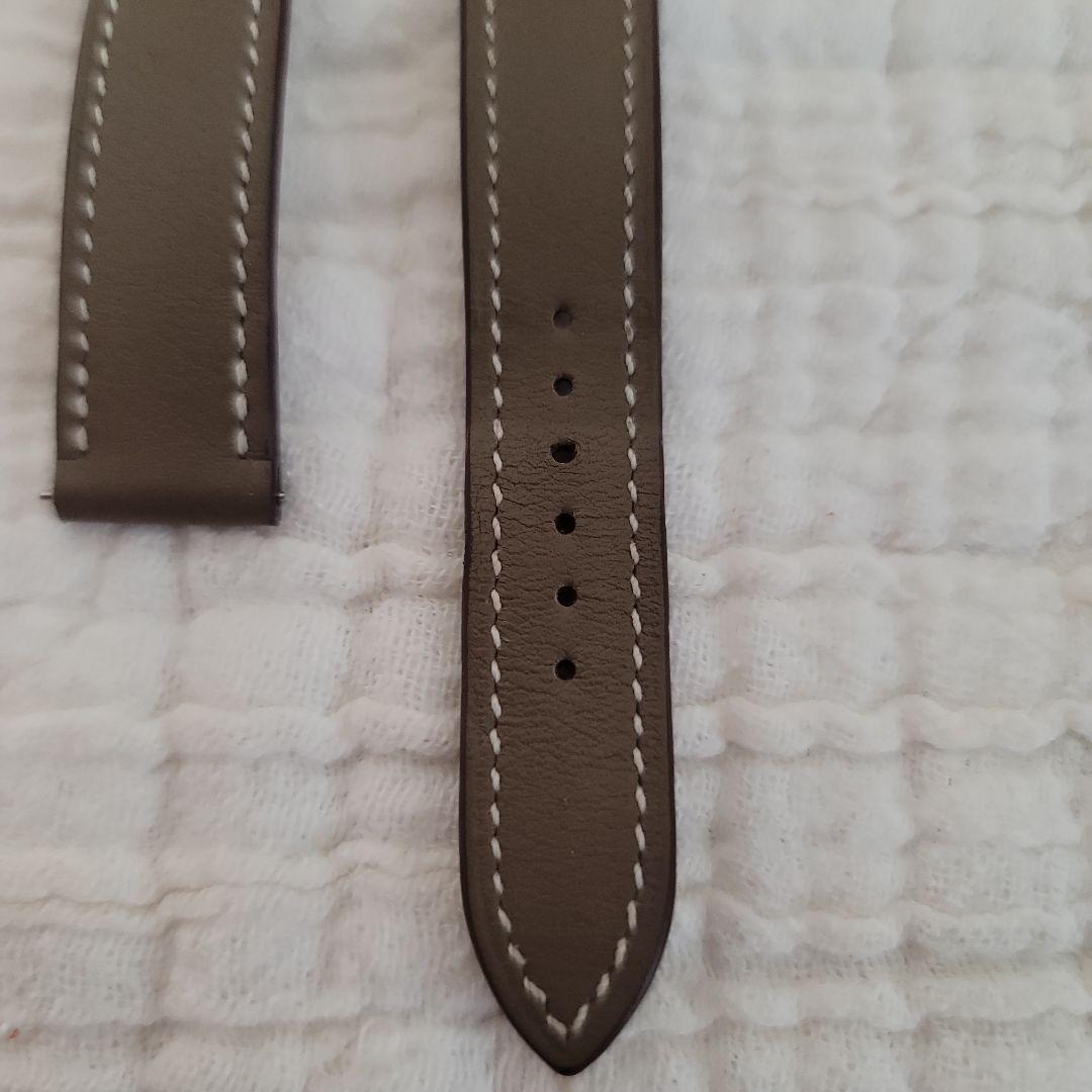 HERMES 腕時計 レザーバンドのみ エトゥープ 付け替え用