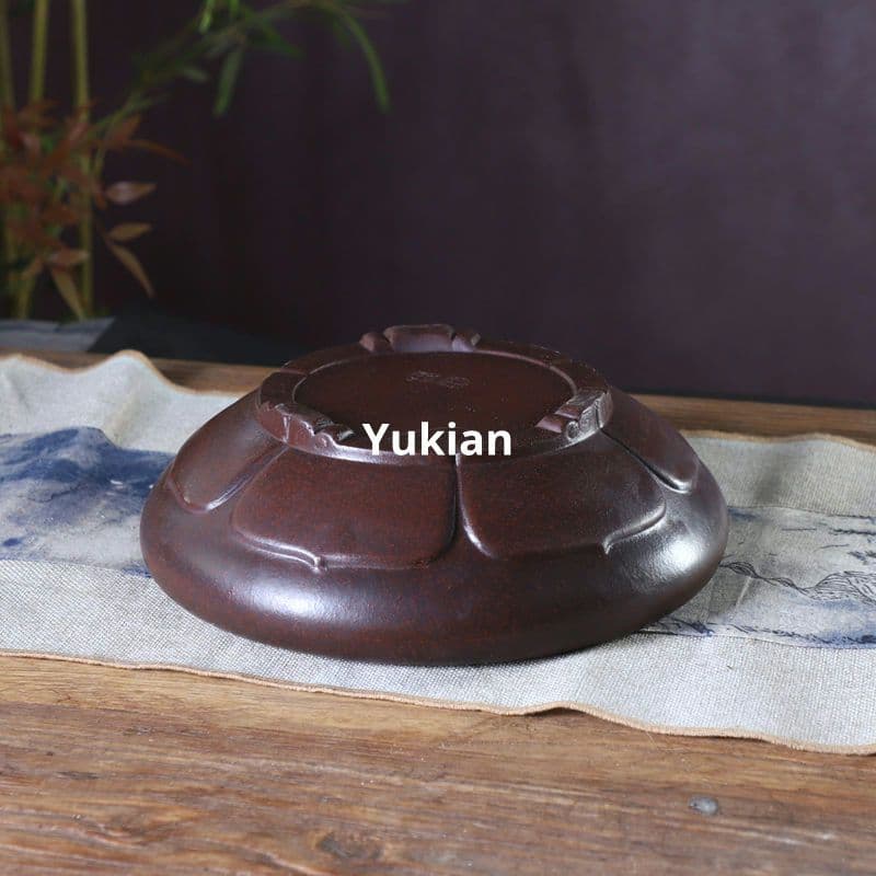 宜興紫砂 無孔蓮華盆 窩口蓮華無孔盆 盆栽鉢 植木鉢 小品盆栽鉢 大品盆栽鉢