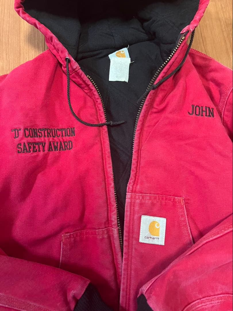 90s Carhartt アクティブジャケット レッド 企業系