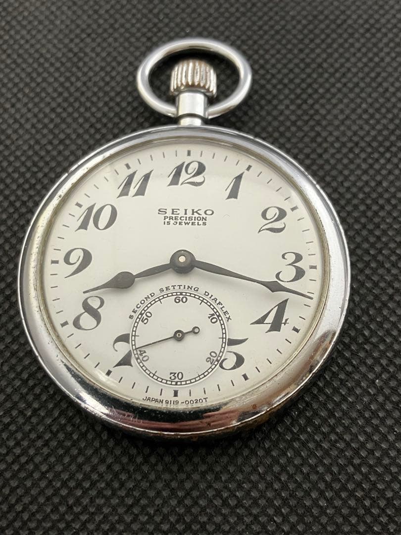 国鉄時代の懐中時計　１９セイコー　昭和４３年