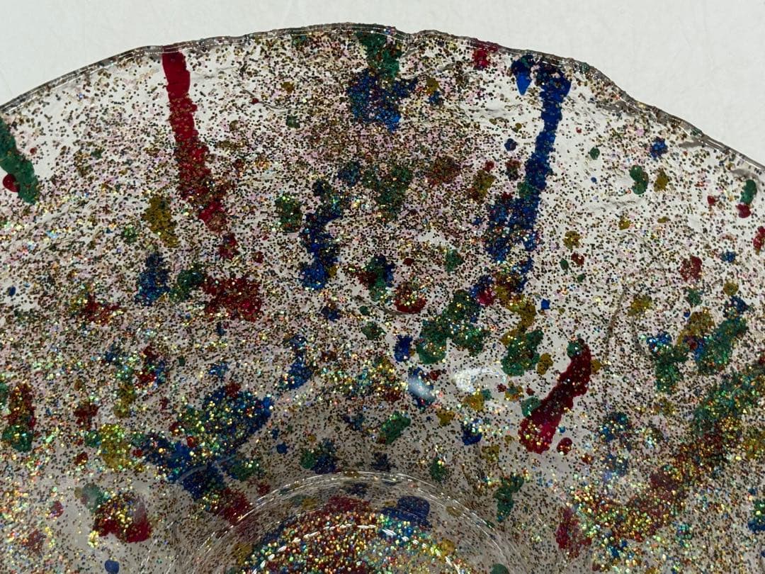 坂田甚内作　深甚文金彩ガラス鉢　ビッグバンシリーズ　送料込み250611