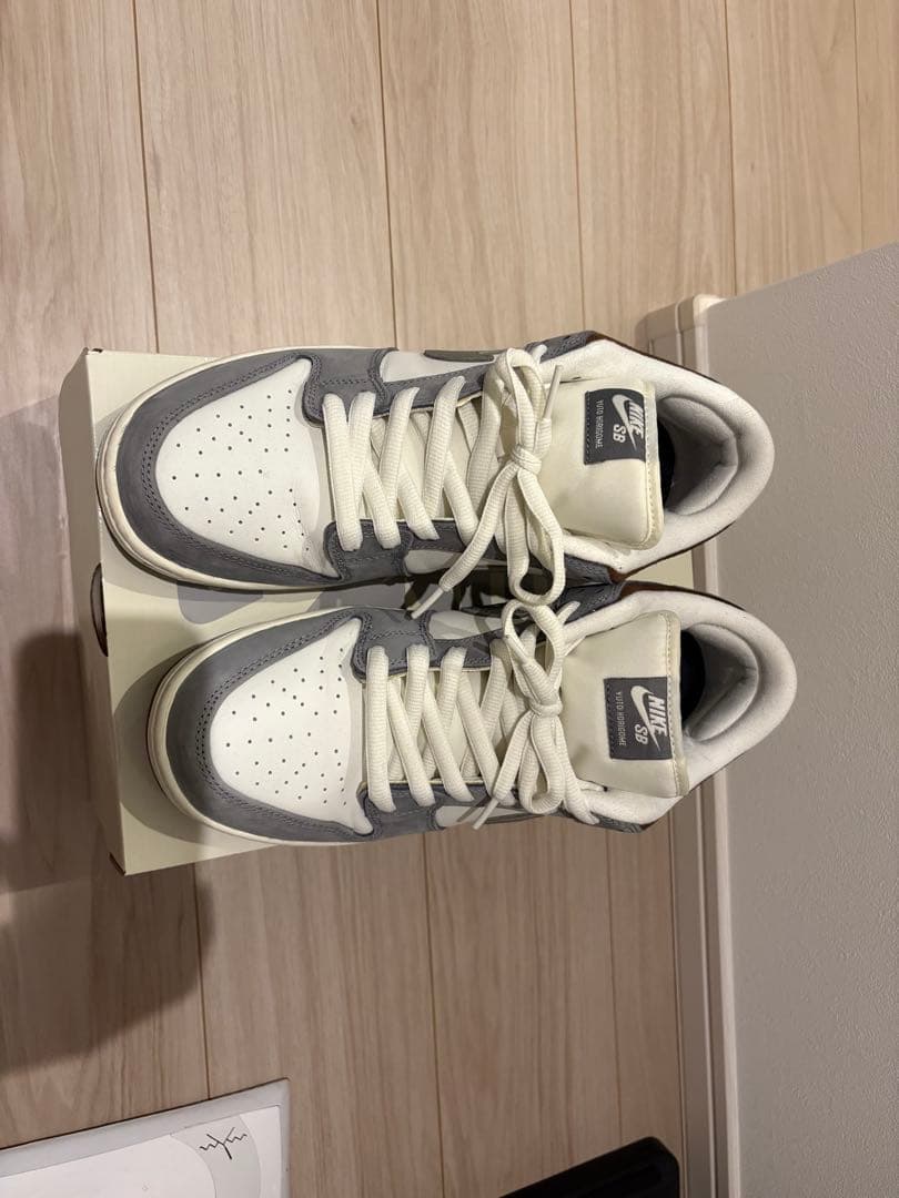 Nike Dunk Low グレー/ホワイト/ブラウン　堀米ダンク