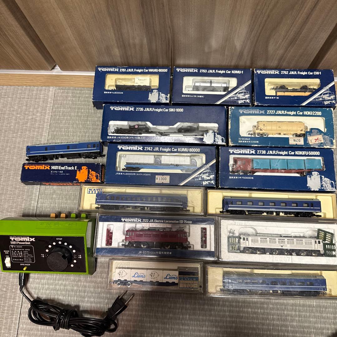 TOMIX 鉄道模型 5001パワーユニットと国鉄貨車　電気機関車　15台セット