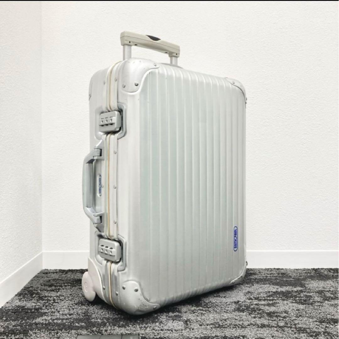 RIMOWA リモワ トパーズ オリジナル 32L アルミキャリー 青ロゴ