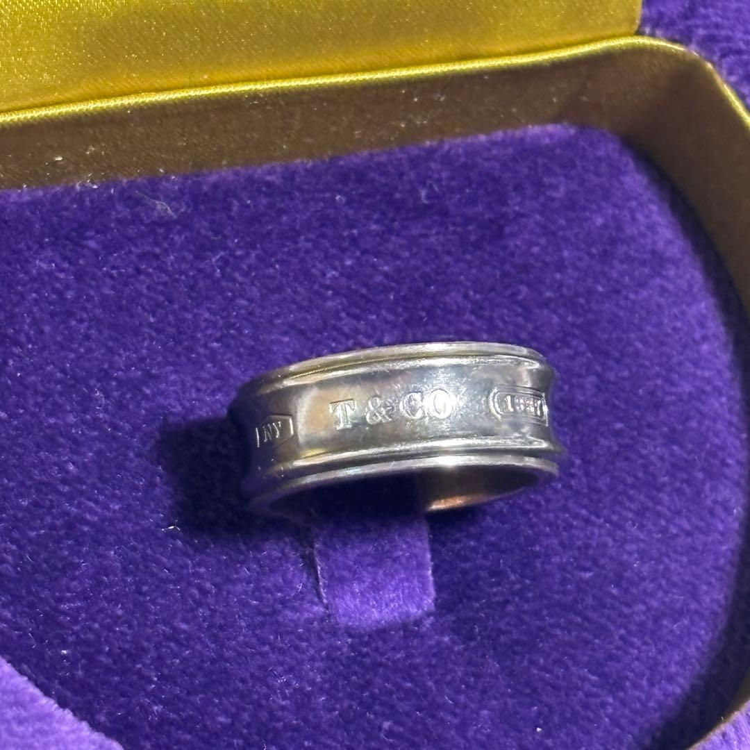 TIFFANY ティファニー 925Ti ナロー リング シルバー×チタン