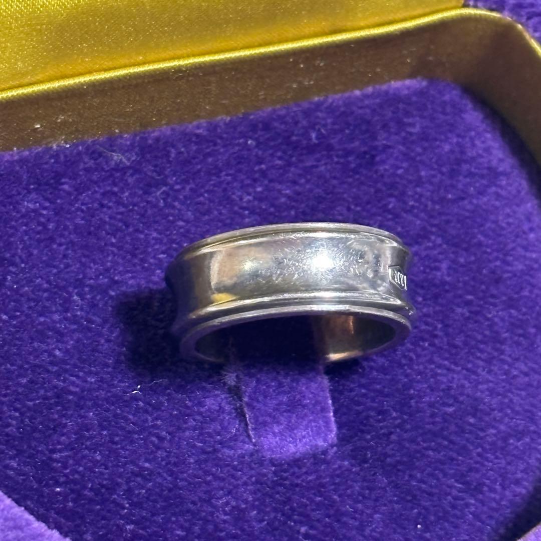 TIFFANY ティファニー 925Ti ナロー リング シルバー×チタン