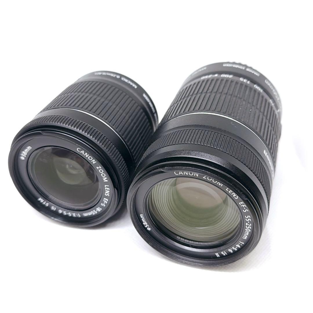 【ほぼ新品】Canon EOS Kiss X7 ダブルレンズ キャノン♥️初心者♥️