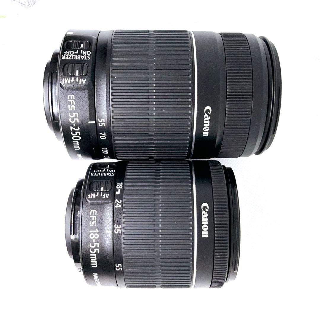 【ほぼ新品】Canon EOS Kiss X7 ダブルレンズ キャノン♥️初心者♥️