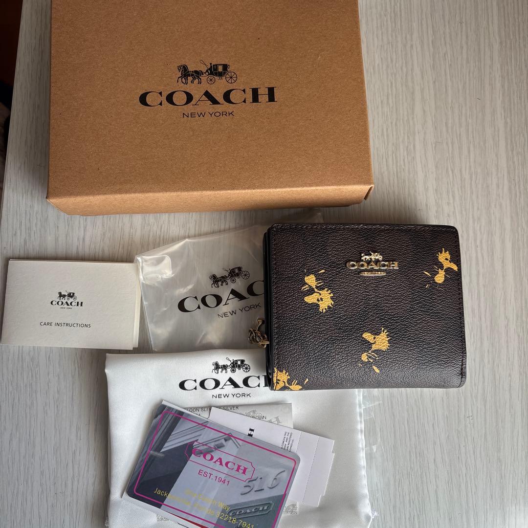 COACH スプラッシュプリント 二つ折り財布