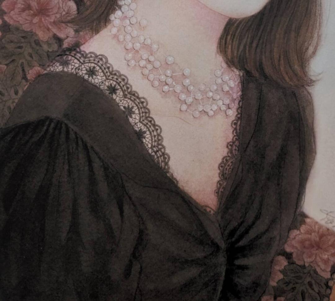 むらまつちひろ、「脳しんとう」、希少画集・額装画、日本製・新品額縁