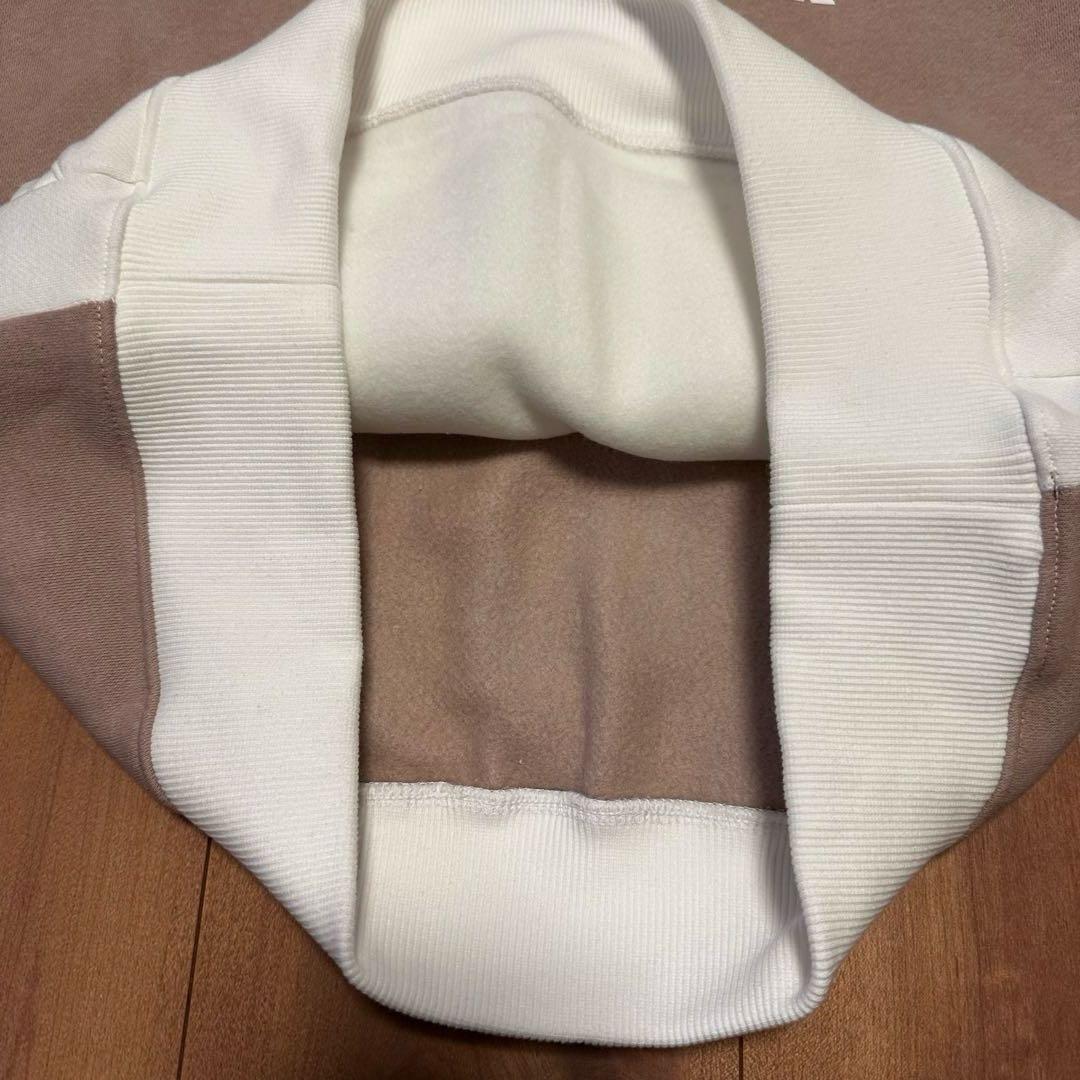 裏起毛　長袖　モックネック　ダンボールニット　スカート　セットアップ　秋冬　L