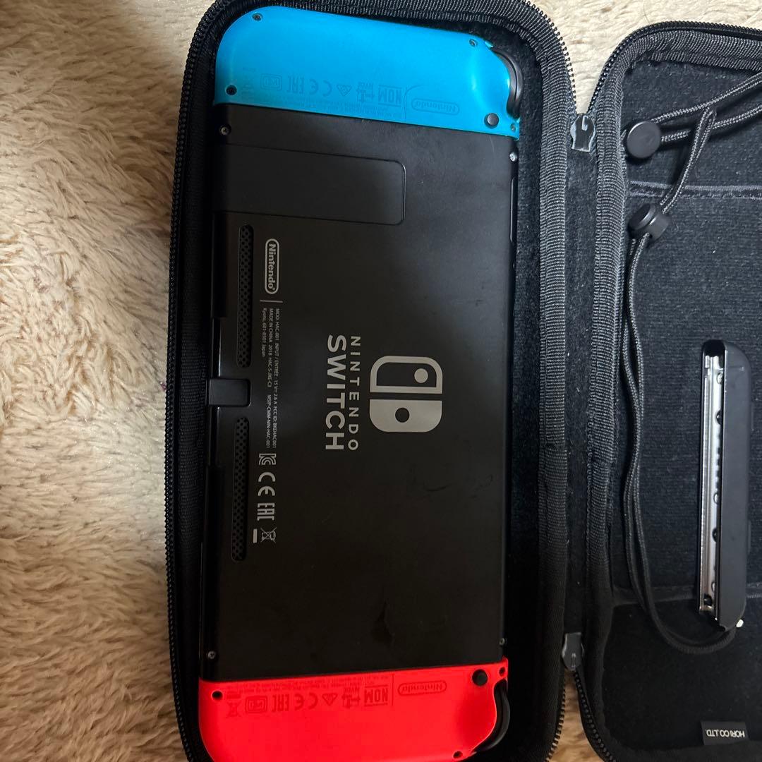 Nintendo Switch 赤/青 本体 ケース付き