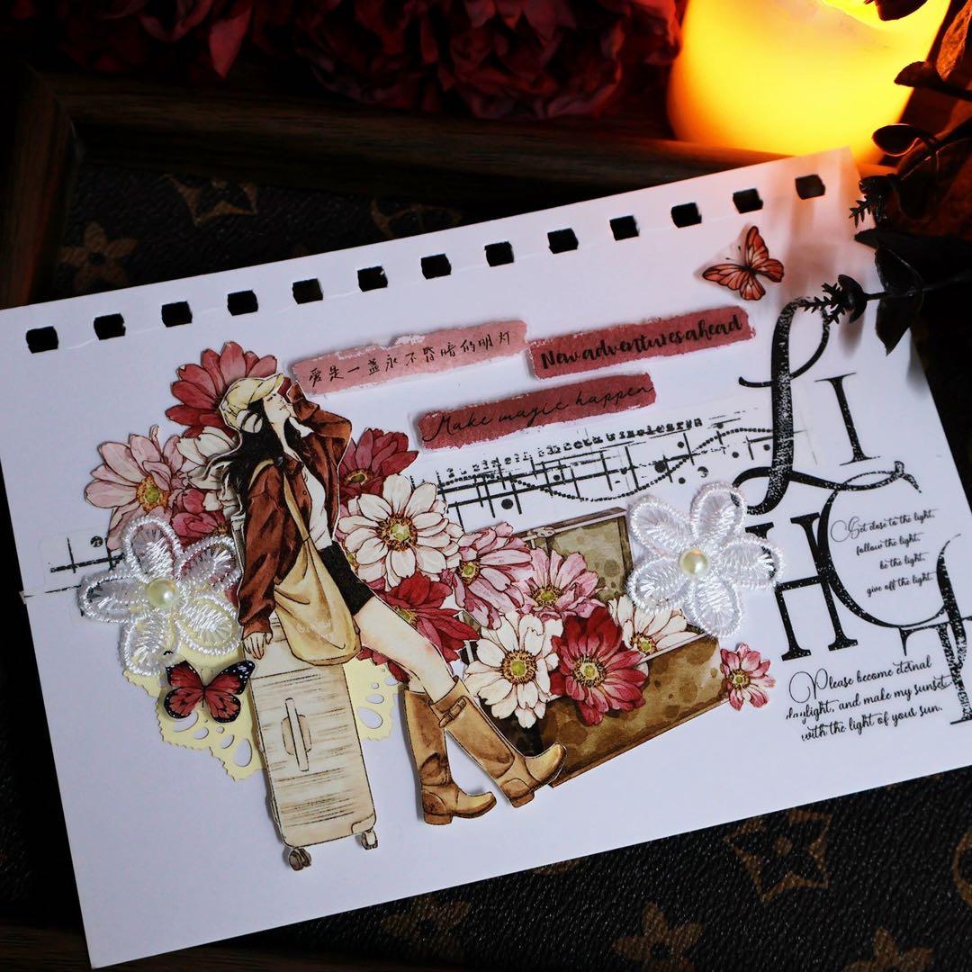 繁花文创《暖菊》海外マスキングテープ　マステ 【2659】