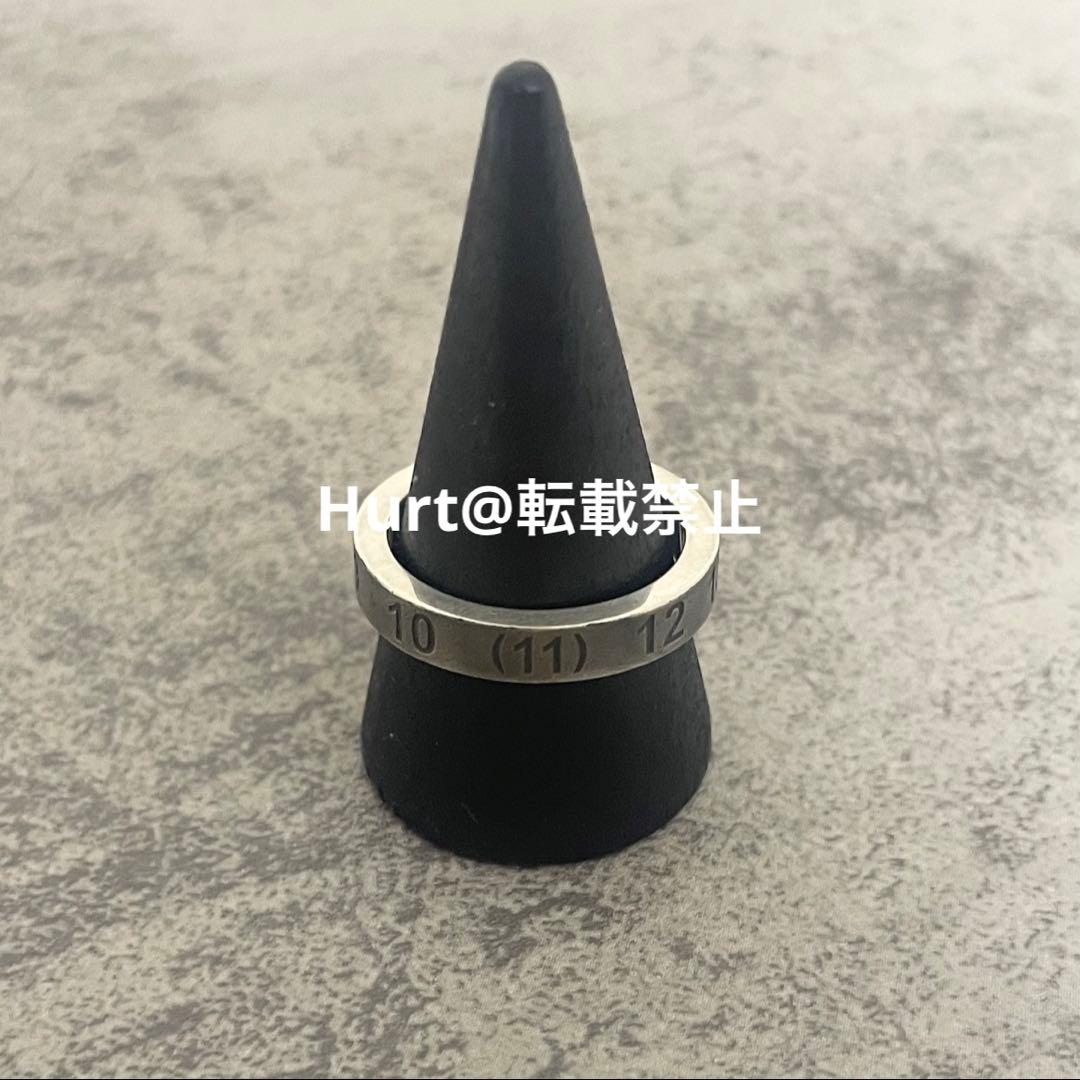 【新品外箱あり】メゾンマルジェラ ナンバリング リング 19号相当 汚し加工