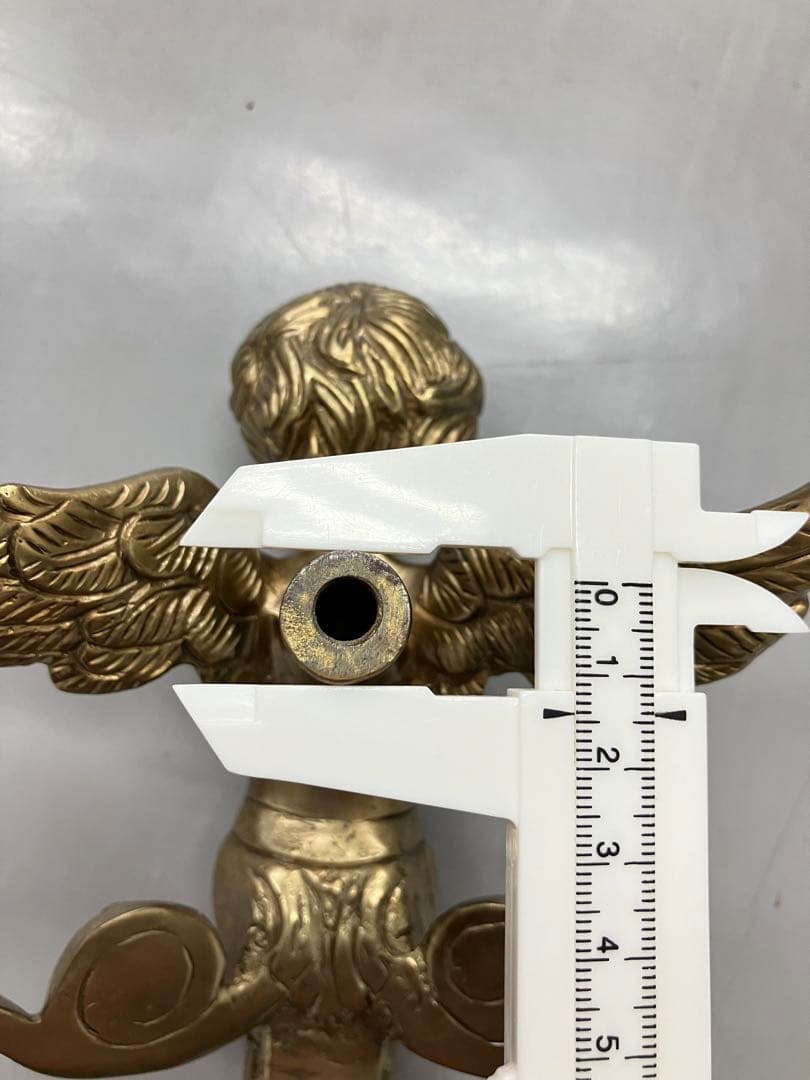 アンティーク天使の 高級ドアハンドル　レトロな取手　エンジェル　鋳物　ドアノブ