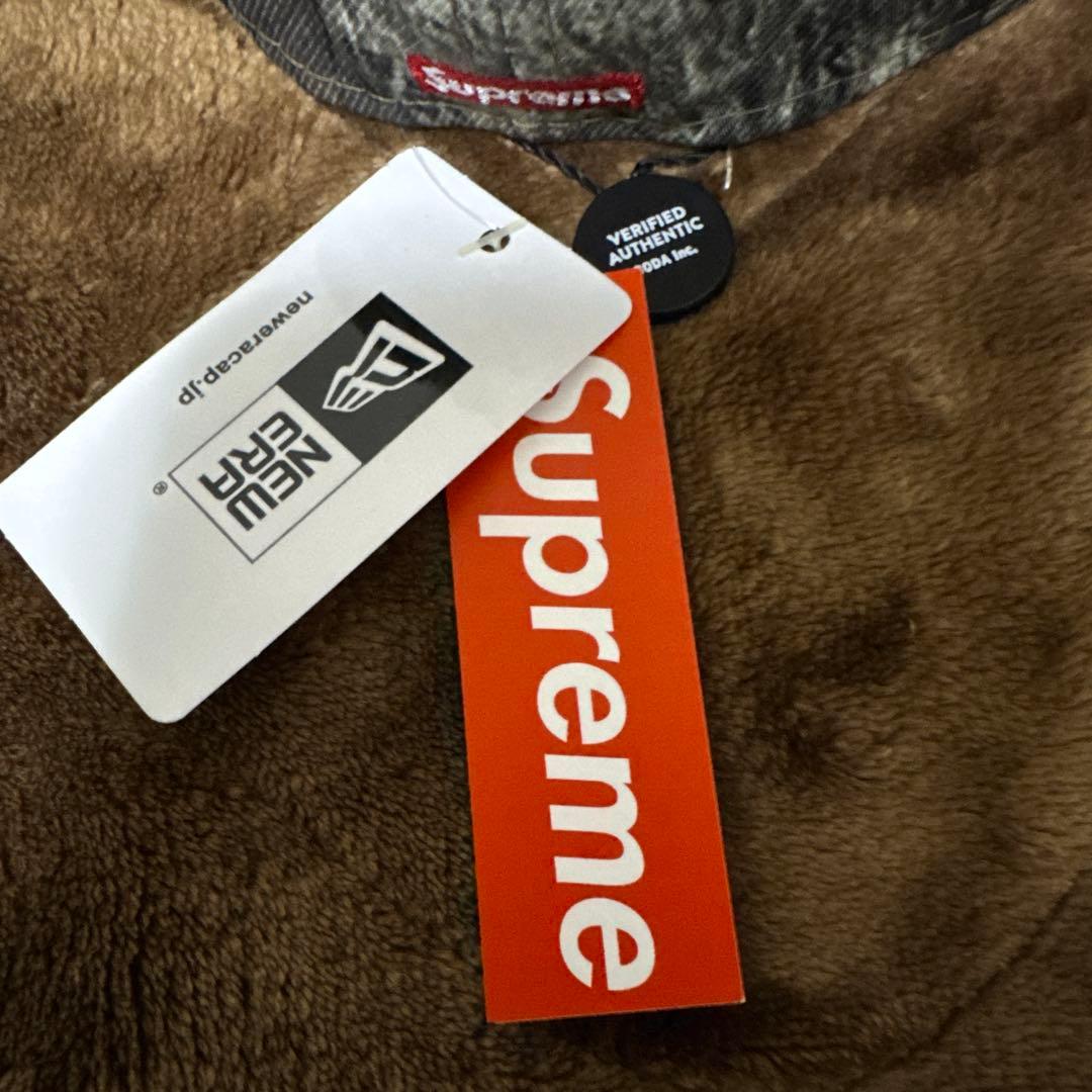 【新品未使用】Supreme NEWERA Sロゴ キャップ　カモ柄