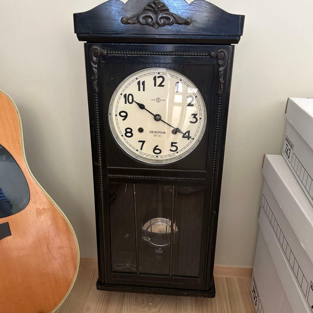 SEIKOSHA 21 DAY 黒柱時計
