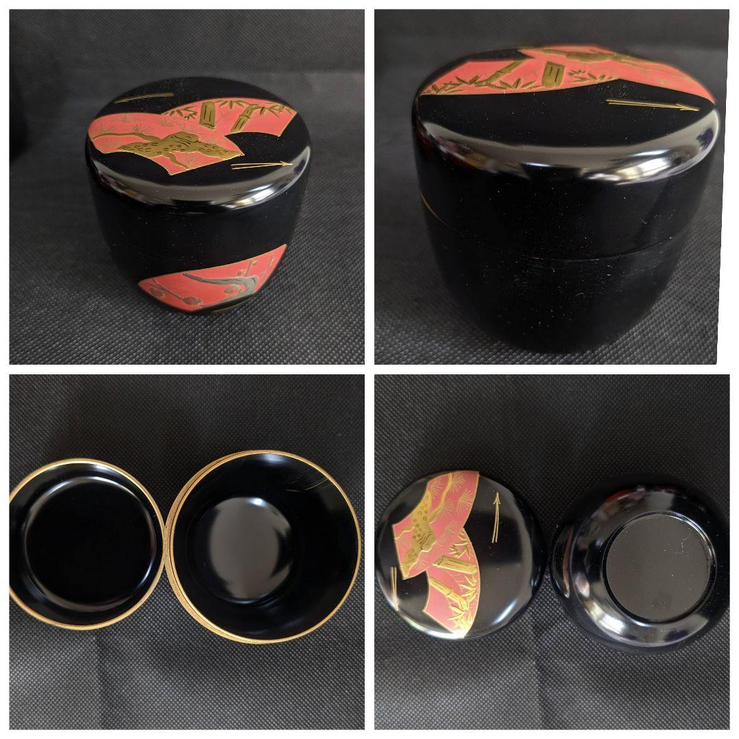 茶道具 棗 蒔絵 8点 まとめ売り 黒 赤 朱色