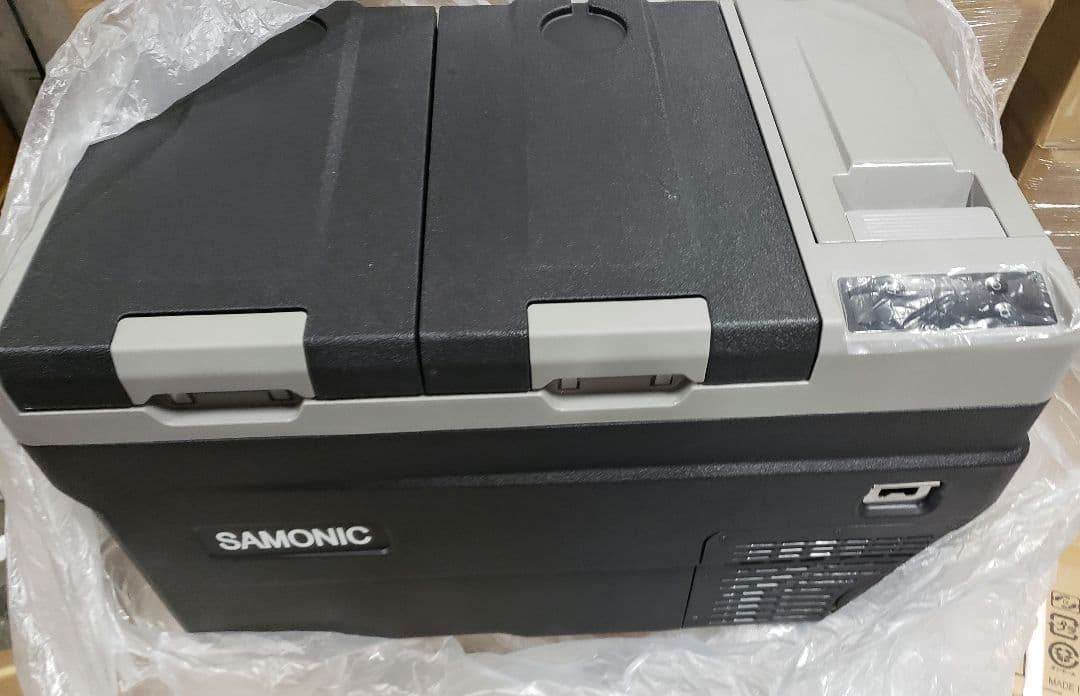 SAMONIC 車載冷蔵庫 モバイルバッテリー付き 35L