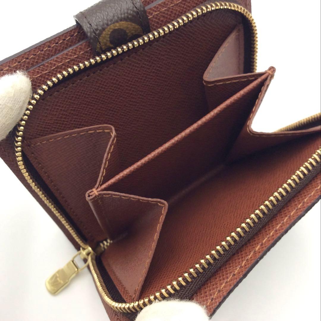 ルイヴィトン モノグラム 二つ折り財布 コンパクトジップ