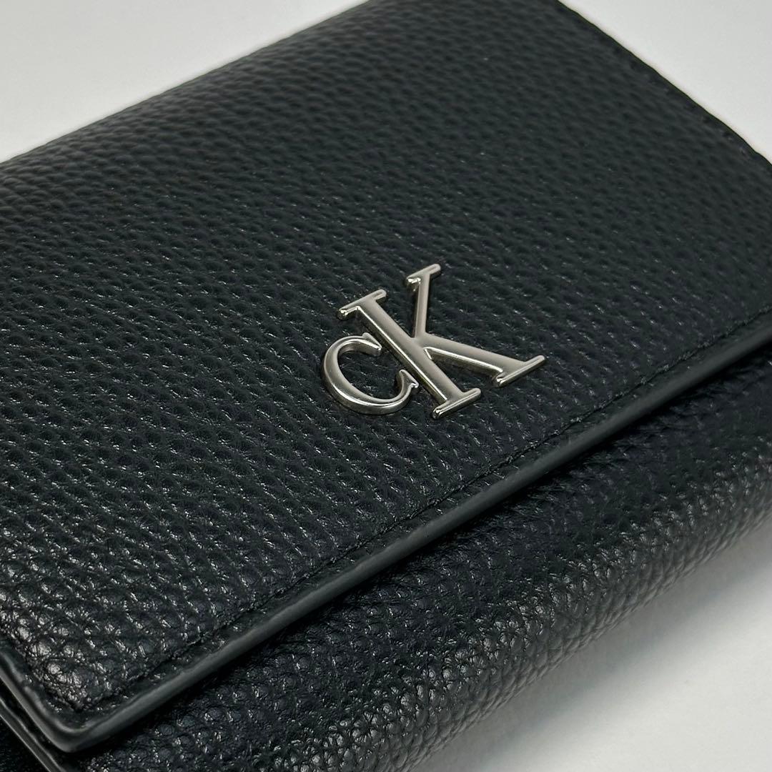 新品 正規品 カルバンクライン 3つ折り財布 ウォレット CKロゴ ロゴ金具