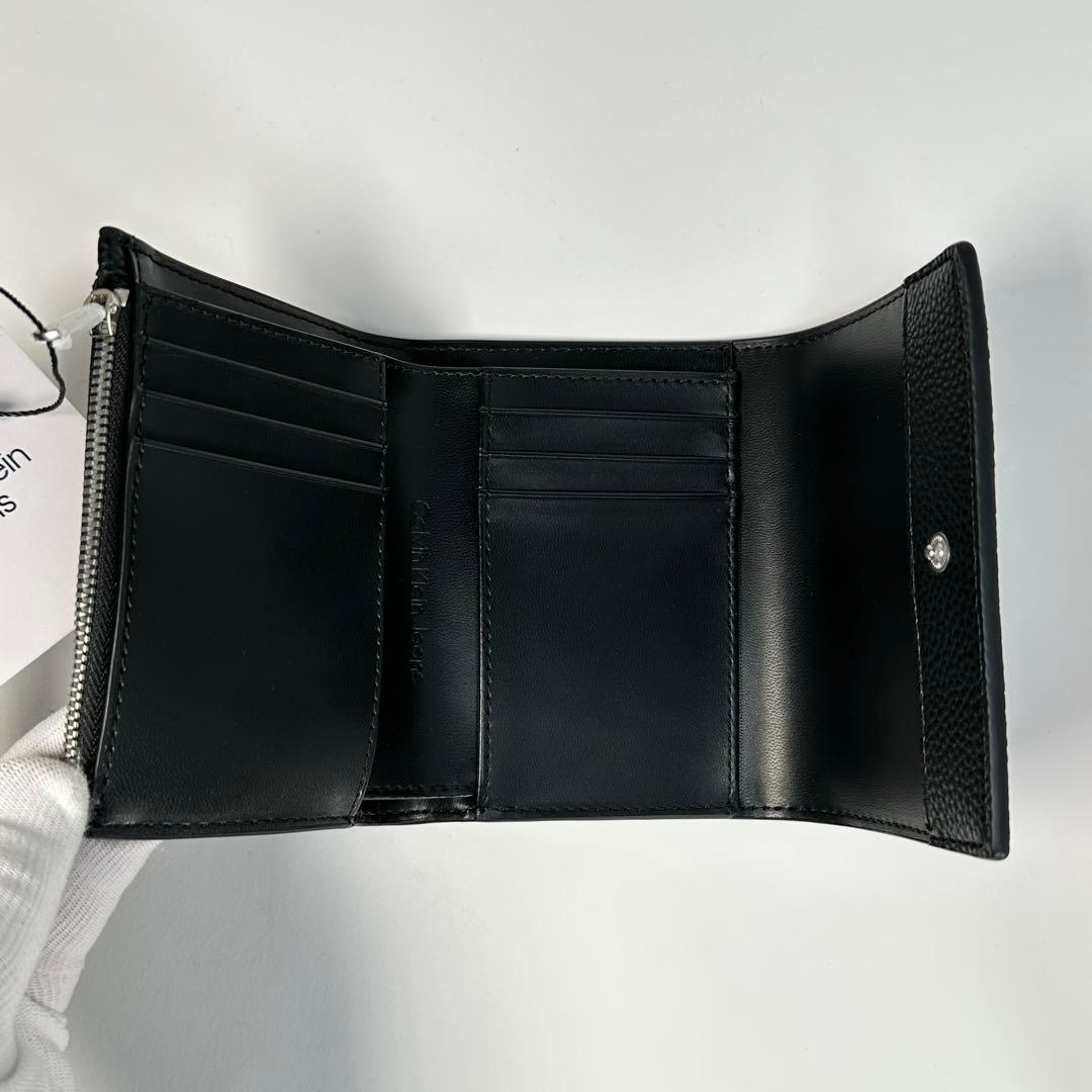 新品 正規品 カルバンクライン 3つ折り財布 ウォレット CKロゴ ロゴ金具