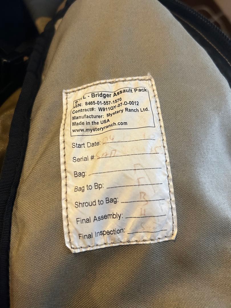 【MADE IN USA】MYSTERY RANCH SATL 【実物】