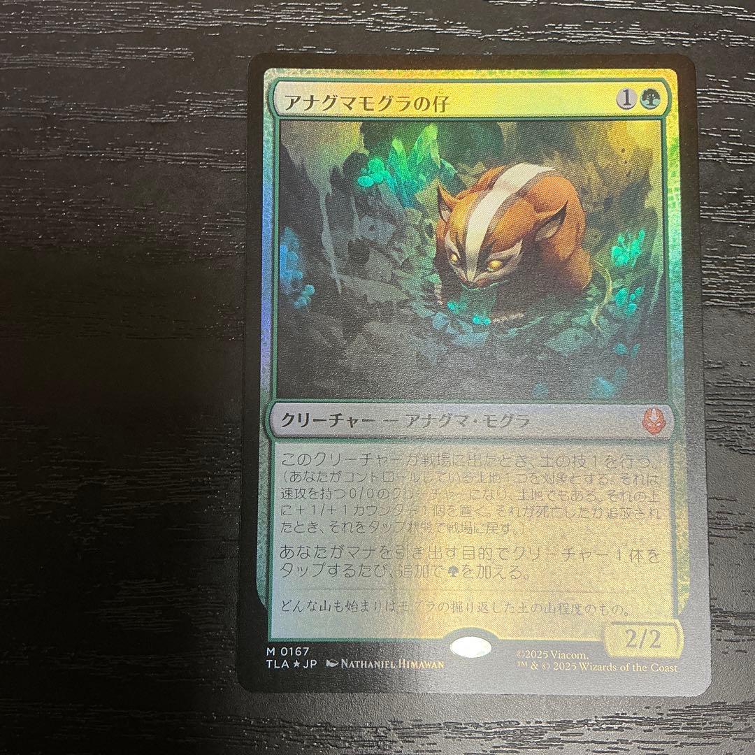 mtg アナグマモグラの仔/Badgermole Cub 日本語 foil 1枚