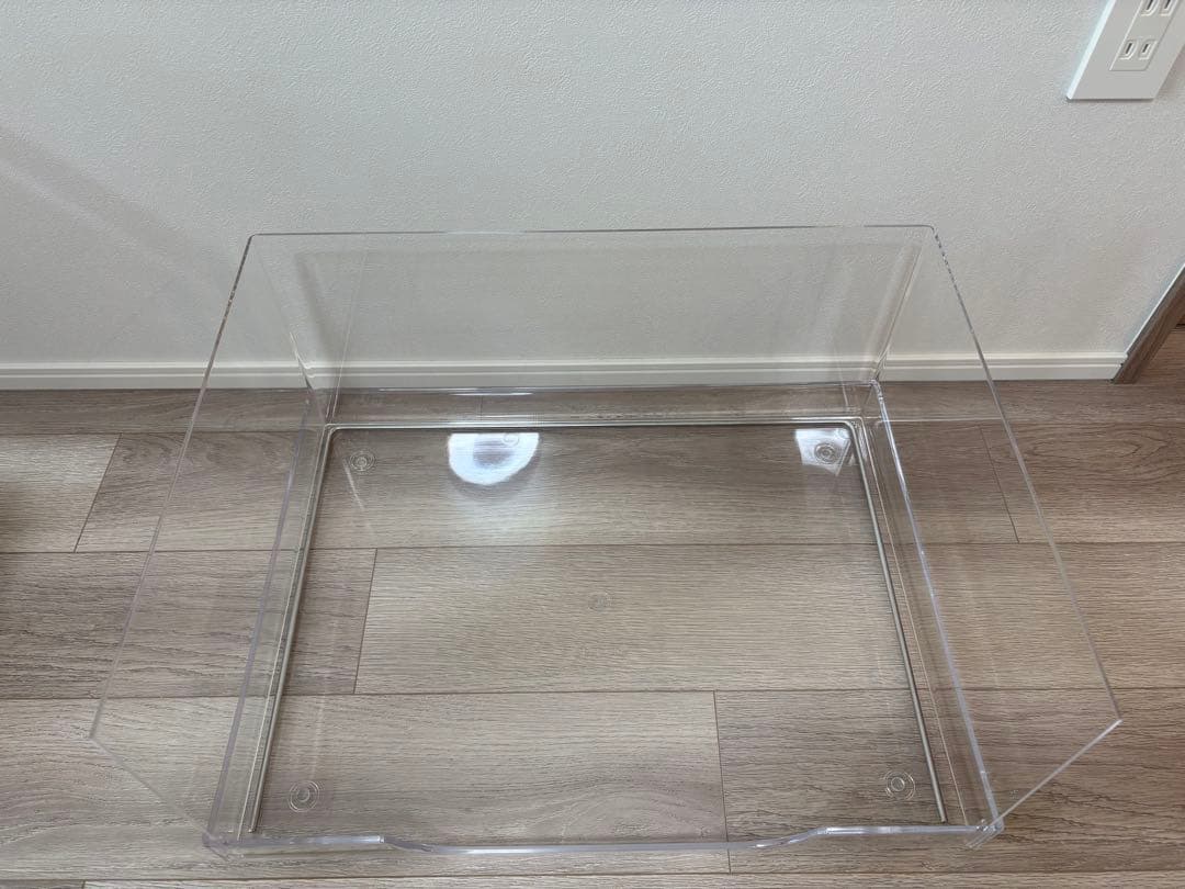 犬用トイレトレイ 透明アクリル製