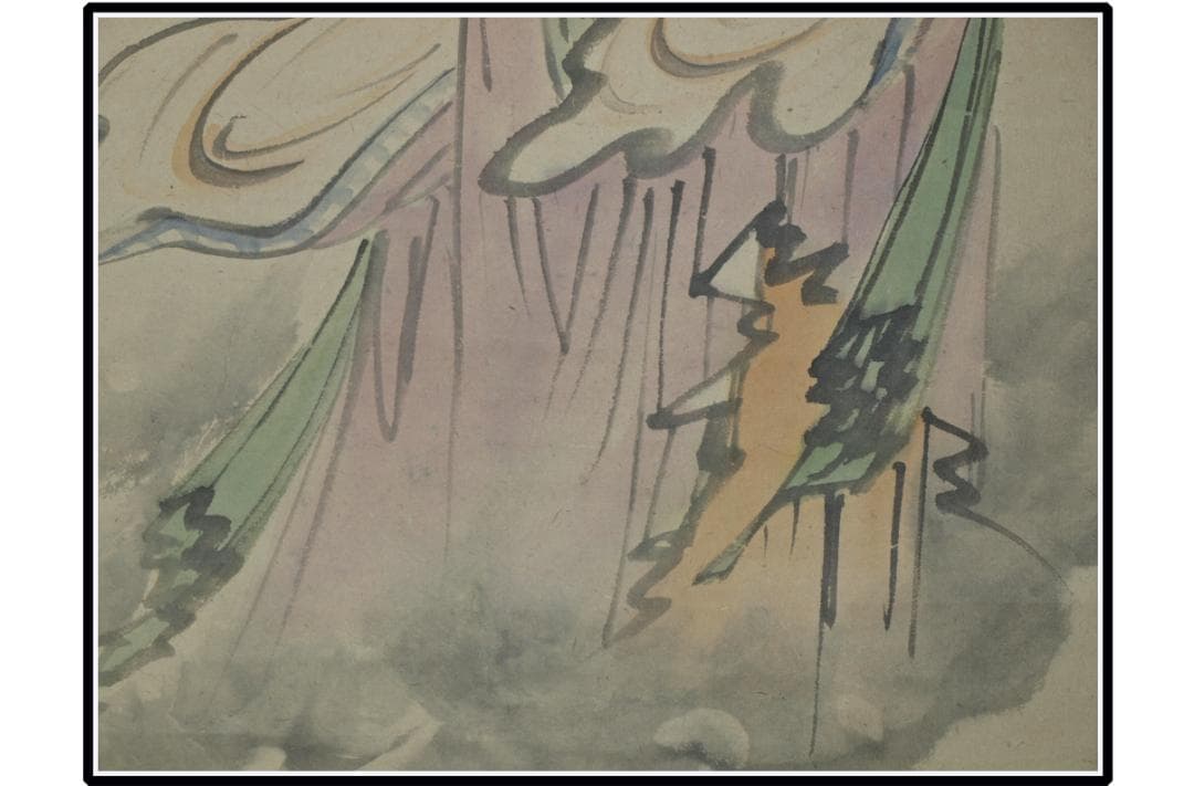 人絵 日本江戸時代肉筆掛け軸6　希少※激安骨董品 X964C15-3