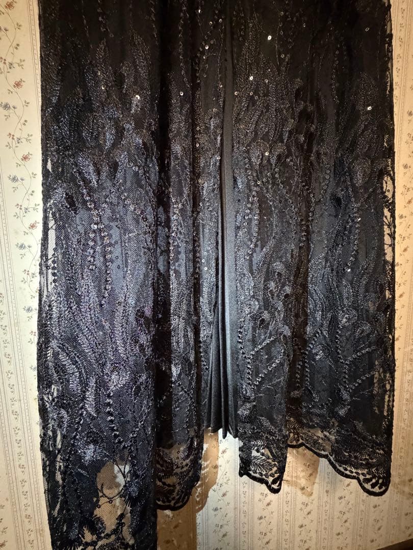 LILY BROWN レイヤードシャイニーグラスドレス