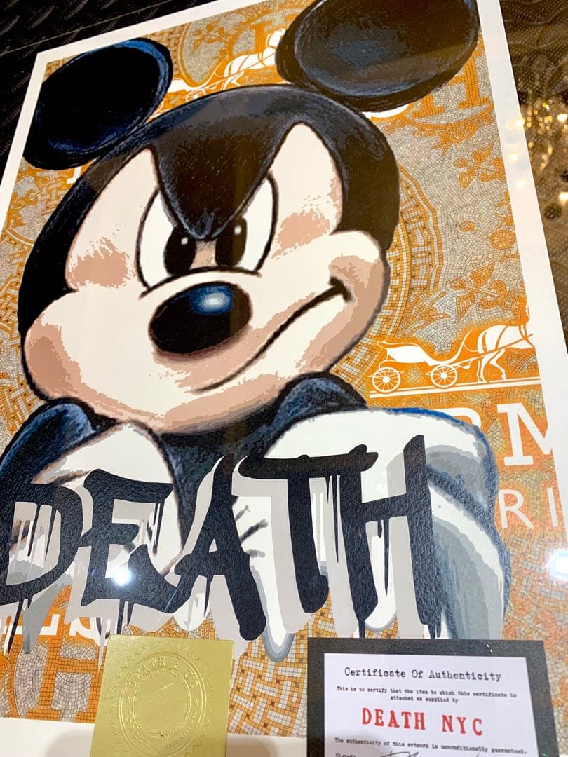 SOLD完売！  DEATHNYC  世界限定100枚 エルメス ミッキーマウス